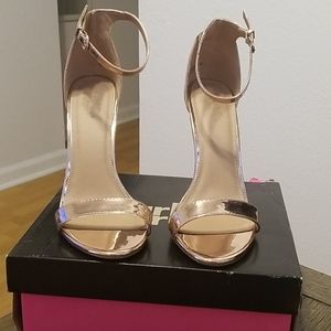 Rose gold heels